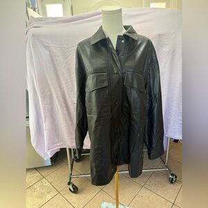 Zara Black Leather Jacket for Women